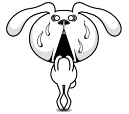 Rabbit MAX of the strange face sticker #11068548