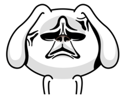 Rabbit MAX of the strange face sticker #11068549