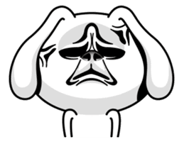 Rabbit MAX of the strange face sticker #11068549