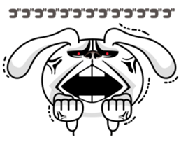 Rabbit MAX of the strange face sticker #11068551