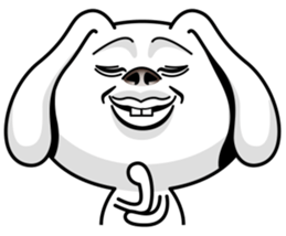 Rabbit MAX of the strange face sticker #11068552