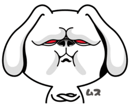 Rabbit MAX of the strange face sticker #11068554