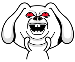 Rabbit MAX of the strange face sticker #11068556