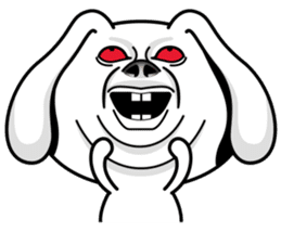 Rabbit MAX of the strange face sticker #11068556