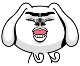 Rabbit MAX of the strange face sticker #11068559