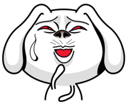 Rabbit MAX of the strange face sticker #11068560