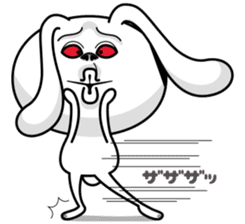 Rabbit MAX of the strange face sticker #11068561