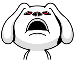 Rabbit MAX of the strange face sticker #11068562