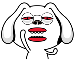 Rabbit MAX of the strange face sticker #11068563