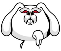 Rabbit MAX of the strange face sticker #11068565