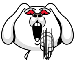 Rabbit MAX of the strange face sticker #11068566