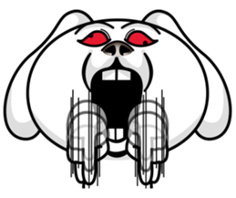 Rabbit MAX of the strange face sticker #11068567