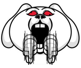 Rabbit MAX of the strange face sticker #11068567