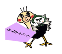 Thieving cat of puns sticker sticker #11069383