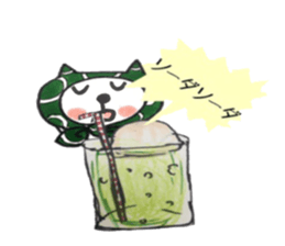 Thieving cat of puns sticker sticker #11069403