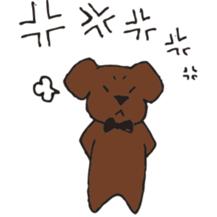 Marron of a chocolab sticker #11070078