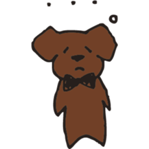 Marron of a chocolab sticker #11070084