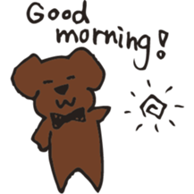 Marron of a chocolab sticker #11070089