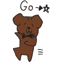 Marron of a chocolab sticker #11070097