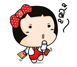 Aromi a cute office lady sticker #11070392