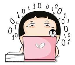 Aromi a cute office lady sticker #11070402