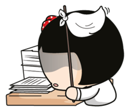 Aromi a cute office lady sticker #11070426