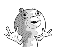 Crazy polar bear sticker #11070673