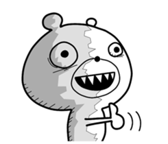 Crazy polar bear sticker #11070674