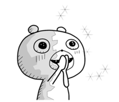 Crazy polar bear sticker #11070676