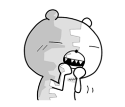 Crazy polar bear sticker #11070679