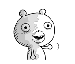 Crazy polar bear sticker #11070683