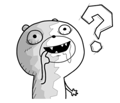 Crazy polar bear sticker #11070685