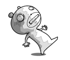 Crazy polar bear sticker #11070688