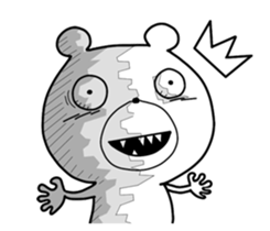 Crazy polar bear sticker #11070692