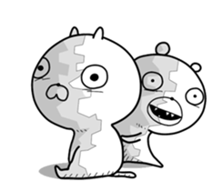 Crazy polar bear sticker #11070695