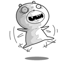 Crazy polar bear sticker #11070696