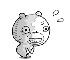 Crazy polar bear sticker #11070697