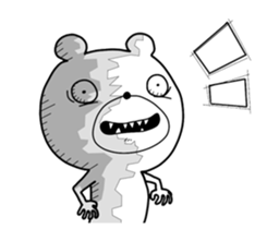 Crazy polar bear sticker #11070698