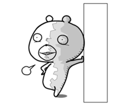 Crazy polar bear sticker #11070699