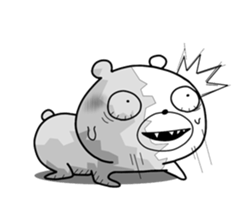 Crazy polar bear sticker #11070700