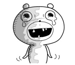 Crazy polar bear sticker #11070701