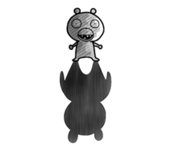 Crazy polar bear sticker #11070702