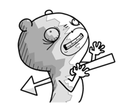 Crazy polar bear sticker #11070703