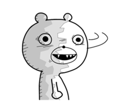 Crazy polar bear sticker #11070704