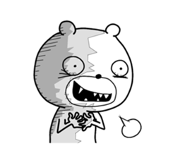 Crazy polar bear sticker #11070705