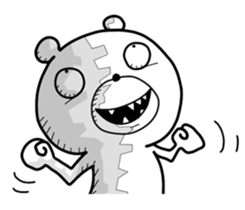 Crazy polar bear sticker #11070707