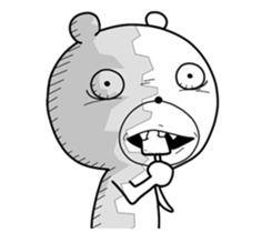 Crazy polar bear sticker #11070708