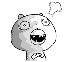 Crazy polar bear sticker #11070709