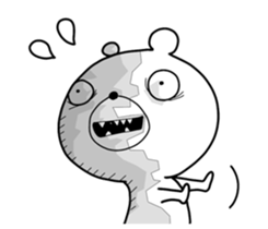 Crazy polar bear sticker #11070710