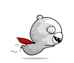 Crazy polar bear sticker #11070711